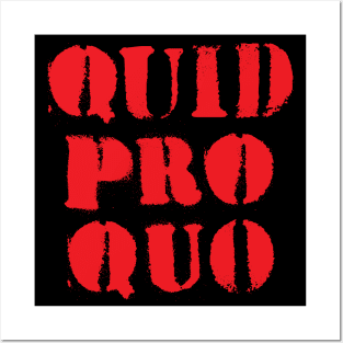 Quid Pro Quo (red) Posters and Art